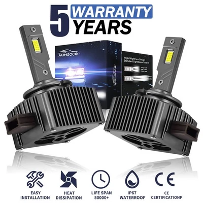 For BMW X1 2012-2015 X3 2007-2017 X5 2007-2018 LED Headlight HID Conversion Lamp - Image 1 of 4