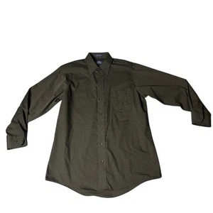 Stafford knitterfreies dunkelolivgrünes Hemd Professional Größe 32/33 - Bild 1 von 6