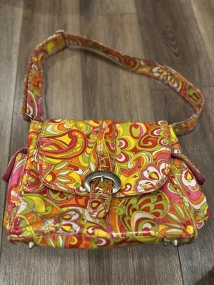 Kalencom Diaper Bag Pink and Orange Floral Print - Image 1 of 4