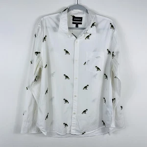 Bonobos Größe Large kurzes langärmliges geknöpftes Hemd mit Dinosauriermuster - Bild 1 von 5