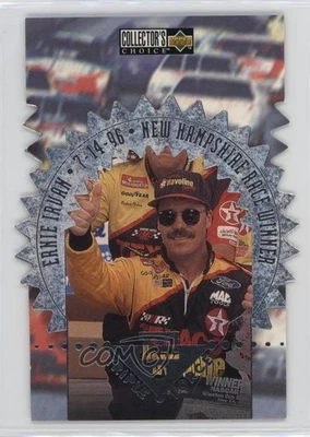 1997 Upper Deck Collector's Choice Triple Force Ernie Irvan #2 - Image 1 of 2
