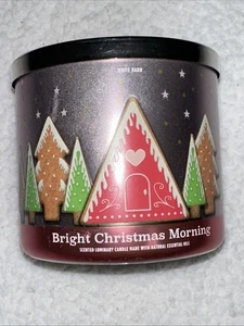 Bright Christmas Morning Candle White Barn BBW 3 Wick Jar 14.5 oz 411g NEW - Picture 1 of 19