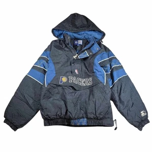 Vintage 90s NBA Indiana Pacers Starter Half Zip Pull-Over Jacket XL - Picture 1 of 19