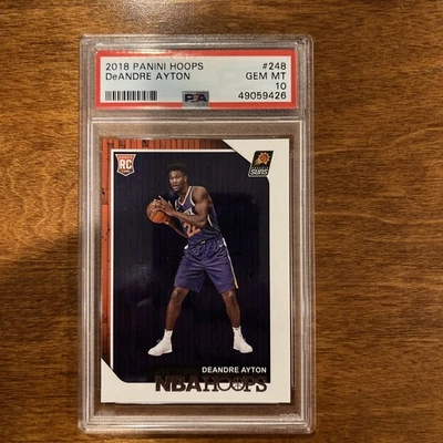 Deandre Ayton 2018 Panini Hoops #248 Rookie PSA 10- LA Lakers - Image 1 of 2