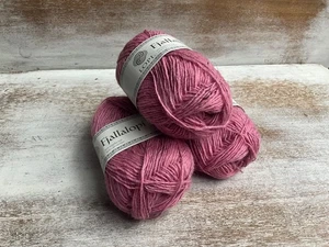 Lot of 3 Fjallalopi YARN Lopi DK SPORT 100% Icelandic wool - 3071 Misty Rose - Picture 1 of 5