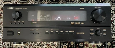 Denon AVR-3803 7.1-Channel A/V Surround Receiver Dolby DTS Remote Bundle - Image 1 of 4