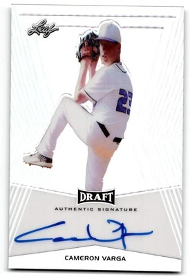 2014 Leaf Metal Draft #BA-CV1 Cameron Varga Tampa Bay Rays Auto - Image 1 of 2