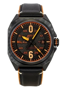 Reloj deportivo automático para hombre AVI-8 Bell X-1 Machbuster esfera negra azabache AV-4115-04 - Imagen 1 de 4