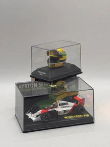 McLaren MP4/5 1989 V10 HONDA Ayrton Senna 1:43 Livrea Originale + CASCO SENNA - Foto 1 di 9