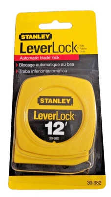 Cinta métrica Stanley 30-982 LeverLock 12 ft Foto 1 de 4