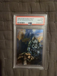 1996 Star Wars Finest #32 AT-AT Walker Pilots PSA 10 - Picture 1 of 2