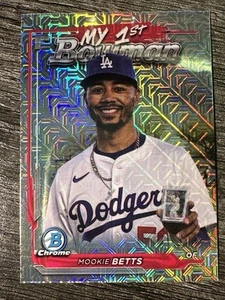 Bowman Chrome 2024 - My 1st Bowman Mookie Betts #M1B-6 Mojo Refractor Dodgers - Imagen 1 de 2