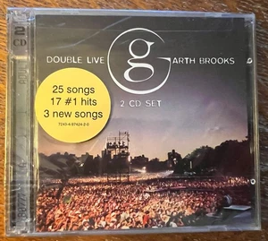 Garth Brooks - Double Live - 2 CD Set 25 Songs 17 #1 Hits - Brand New Sealed - Imagen 1 de 5