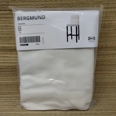 Ikea Bergmund Cover for Bar Stool w/Backrest Inseros White 804.810.95 Sealed New - Image 1 of 2