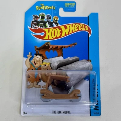 HOT WHEELS The Flintstones Flintmobile 83/250 Cartoon Car Die-Cast 1:64 New - Image 1 of 4