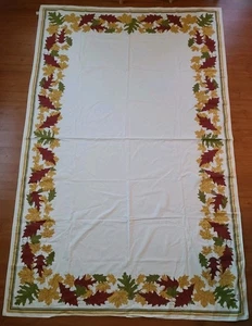 Vintage Vera "Wendeblatt" Tischdecke Herbst Autumn Leaves 58 x 91 Erntedankfest - Bild 1 von 4