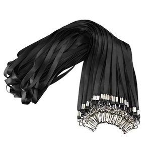 Black Lanyards Bulk 50 Packs Lanyards for ID Badges,Lanyards with Swivel Hook... - Picture 1 of 6