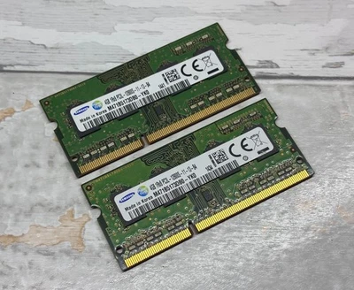 Genuine Samsung 8GB (2x4GB) DDR3L-1600 SODIMM Laptop Memory RAM M471B5173DB0-YK0 - Image 1 of 3