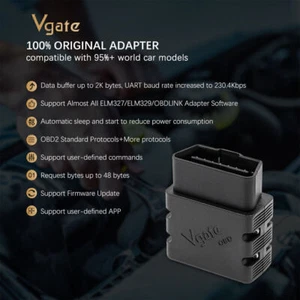 For Andriod IOS Vgate VLinker MC Bluetooth 4.0 OBDII Car Diagnostic Scanner Tool - Picture 1 of 19