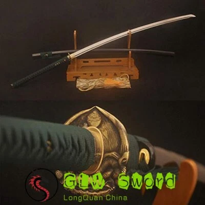 Espada japonesa Nodachi Samurai hoja Full Tang 1095 acero al carbono arma hecha a mano Foto 1 de 4