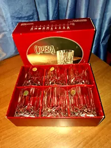 RCR /Italy/ Whiskey Tumblers Set Of 6 Never Used In Presentation Box. - Picture 1 of 6