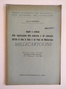 PRODUKTION & HANDEL MEDITERRANES OLIVENÖL - Pavoncelli Florenz 1942 - Bild 1 von 5