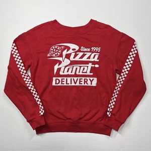 Disney Toy Story Pizza Planet Delivery Sweatshirt Red White Size Small (3-5) - Picture 1 of 5
