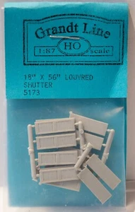 "Grandt Line HO #5173 Otturatori per finestre ad apertura -- 18 x 56" - Foto 1 di 1