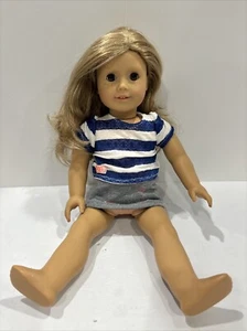 American Girl Puppe 18 Zoll 2014 blonde Haare braune Augen Sommersprossen mit Outfit - Bild 1 von 15