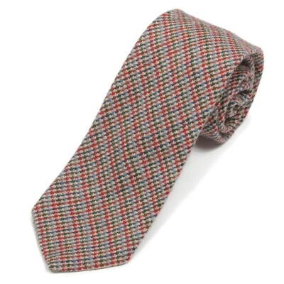Corbata de cuello de lana para hombre Rooster vintage años 60 rojo azul tostado tweed loco para hombre retro Foto 1 de 3