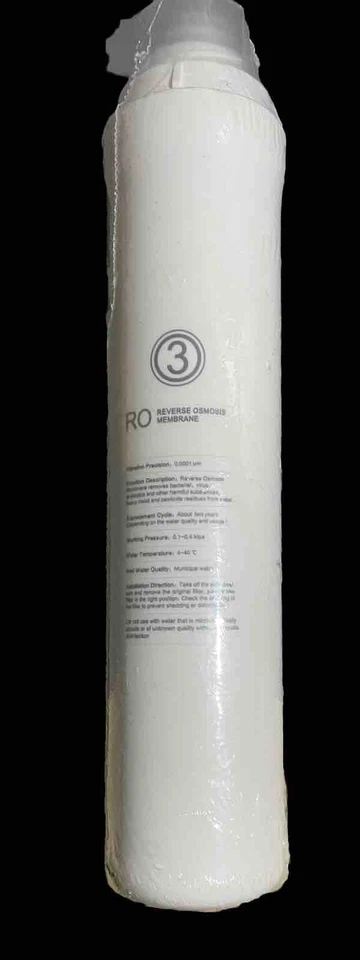 NEW RO Reverse Osmosis Replacement Membrane Stage 3 Removes Bacteria Virus etc - Image 1 of 3