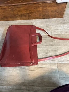 HARTMANN Vintage Burgundy Belting Leather Shoulder Briefcase Bag - Picture 1 of 9