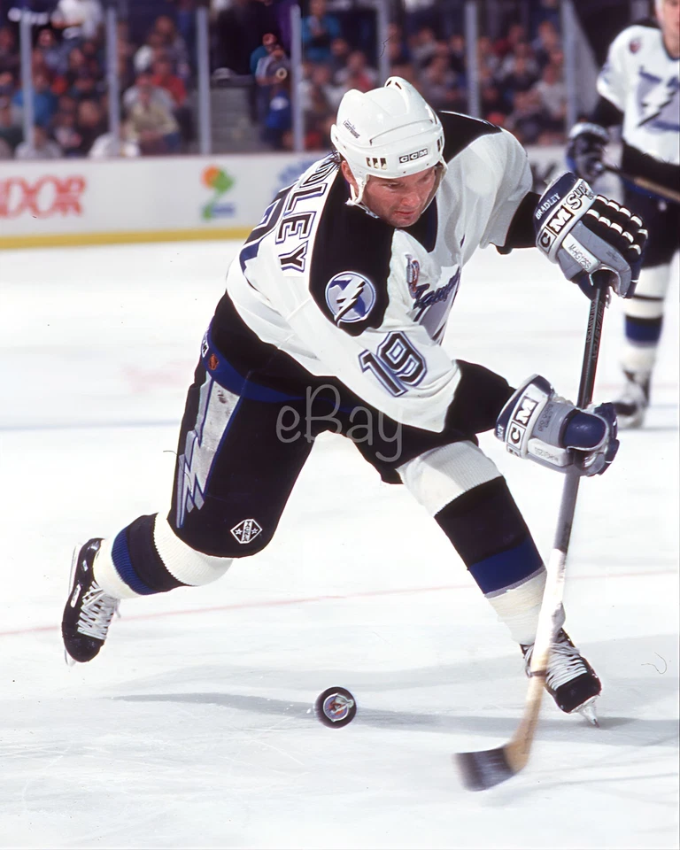 Color 8x10 photo of TB Lightning forward Brian Bradley. - Image 1 of 1