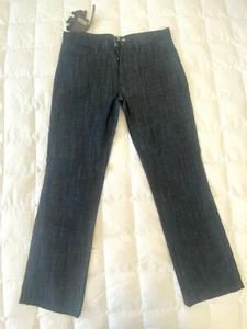 ANTIK DENIM MC QUEEN Relaxed Fit Jeans Button Fly Embroidered Low Rise 38X36 - Picture 1 of 10