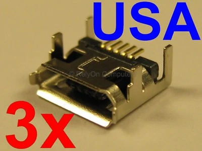 3x Micro USB Charging Port for Altec Lansing LifeJacket 2 Bluetooth Speaker USA