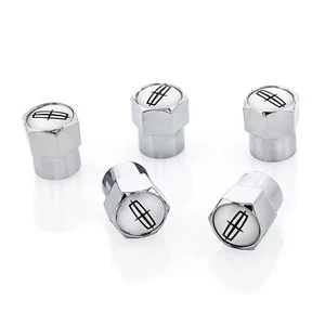 Lincoln Logo Tire Valve Caps (Chrome) - Picture 1 of 1