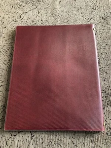 Vintage 1980s Bottega Veneta Maroon Slim Leather Portfolio ~ 9 x 11 1/4 x 1/2 - Picture 1 of 5
