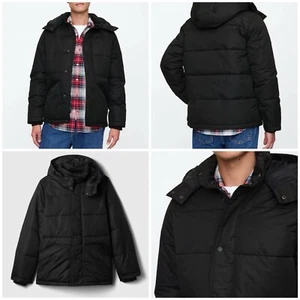 NWT GAP MEN’S Relaxed ColdControl Max Short Puffer Coat JACKET | Size M | $129 - Picture 1 of 6