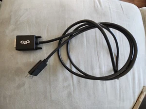 C2G/Cables To Go C2G DisplayPort M to DVI M Black 6' Long - Picture 1 of 5