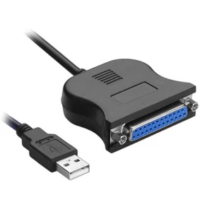 C33 printer cable adapter USB to 25 pin USB RS232 to DB25 parallel cable 0.8m - Picture 1 of 4