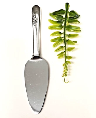 Servidor Internacional de Plata de Ley 6-1/4" Lg Tiempo de Flor 42,5 Gr.   ML Foto 1 de 4