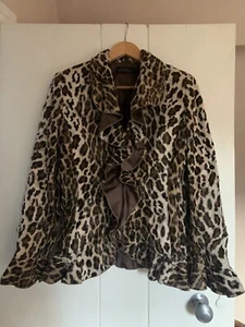 Luisa Spagnoli Jacket, Leopard Fur - Picture 1 of 9