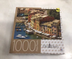 Big Ben Jigsaw Puzzle 1000 Pieces Portofino Italy yachts harbor Riviera Sealed - Picture 1 of 7