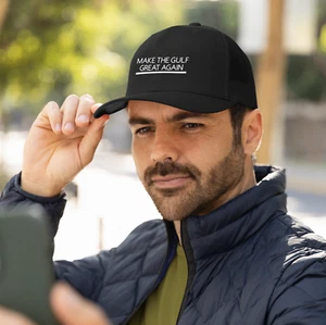 Sombrero de camionero Make the Gulf Great Again Richardson 112 espalda a presión - Imagen 1 de 2