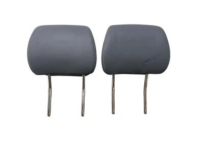 2022-2024 BUICK ENCLAVE FRONT LEFT & RIGHT LEATHER HEADREST BLACK SET *INDENT* - Image 1 of 4