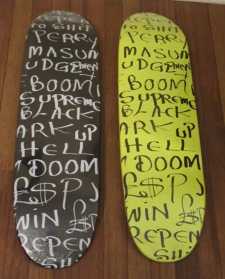 Supreme Black Ark Cruiser tabla de skate fluorescente amarillo y negro conjunto nuevo DS  Foto 1 de 4