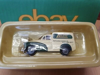 LLEDO VP11 MORRIS MINOR VAN die cast model Call Lesley Lawton cream dark green  - Image 1 of 4