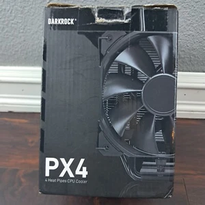 DARKROCK PX4 CPU Cooler AM5/AM4 LGA1700/1200 4 Heat Pipes 200W TDP - Afbeelding 1 van 6