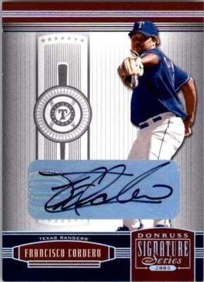2005 Donruss Signature Autograph Silver #140 Francisco Cordero T3 /250 - NM-MT - Image 1 of 2