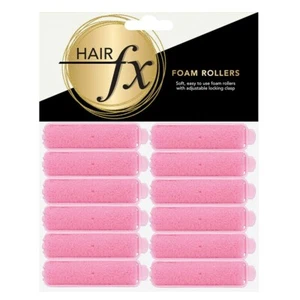 Hair FX Classic Foam Rollers 15mm Mini - Pink 12pk- Hair Salon Quality - Picture 1 of 4
